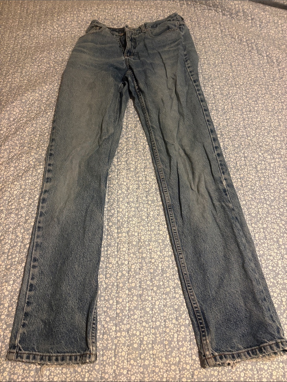 Vintage Straight Leg Blue Jeans from St. John’s Bay